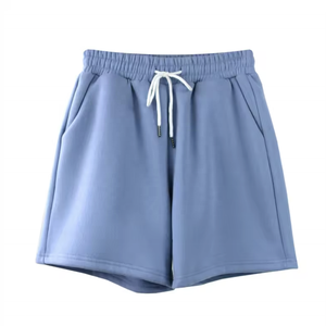 Shorts de course décontractés pour hommes 100 % coton molletonné, écologiques, respirants, séchage rapide, anti-plis, brodés, élastiques - Product Image 5
