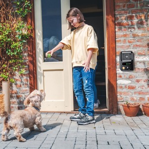 กล่องควบคุมการเห่าสุนัขอัตโนมัติกันน้ำ IPX4สีดำสีเขียวคลื่นความถี่3ระดับสำหรับการตรวจจับ32.8ฟุต - Product Image 6