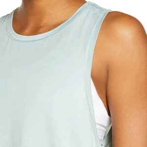 Nueva Camiseta sin Mangas Personalizada para Hombre, Ecológica, de Secado Rápido, Transpirable, MOQ Bajo, Poliéster/Algodón, Unisex, para Fitness, Venta en Línea - Product Image 3