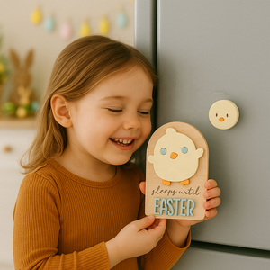 Pafu - Placas <span class=keywords><strong>de</strong></span> Cuenta Regresiva para Nevera, Reutilizables, <span class=keywords><strong>de</strong></span> Madera Contrachapada y Acrílico, con Forma <span class=keywords><strong>de</strong></span> Arco, para Niños, Regalo para la Fiesta <span class=keywords><strong>de</strong></span> Pascua - Product Image 3