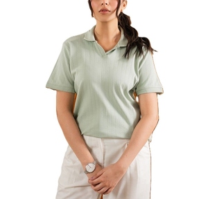 Camiseta de Golf para Mujer, Cuello en V, Lisa, Informal, de Verano, Manga Corta, Ligera, Transpirable, Estilo Polo, Nueva Moda - Product Image 6