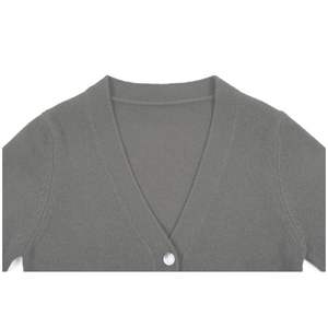 ODM OEM Women's <b>Cardigan</b> with Vee Neck Regular-Fitting Long Sleeves Thin Knitted Chinese Style for Autumn Season - Product Image 5