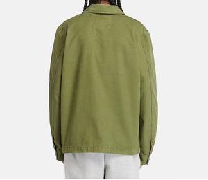 Chaqueta de trabajo vintage al por mayor estilo Detroit para hombre, de lona 100% algodón de alto gramaje, con logotipo frontal y diseño de cuello personalizados. - Product Image 2