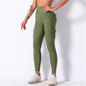 Leggings de equitación para mujer, cintura alta, pantalones de equitación, pantalones de yoga para correr con bolsillo - Product Image 5