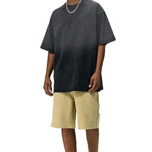 Camiseta de alta calidad para hombre, 100% algodón, lavada con ácido, estilo vintage, manga corta, oversize. - Product Image 6