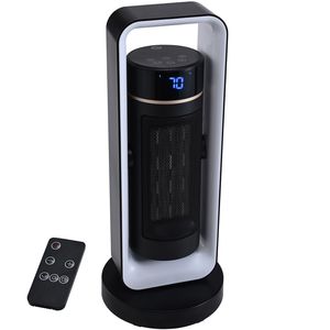 1000W/1500W Electric Space <b>Heater</b> with Thermostat Remote Control 20 Tip S <b>Ceramic</b> <b>Heater</b> Fan Infrared Type US Plug - Product Image 1