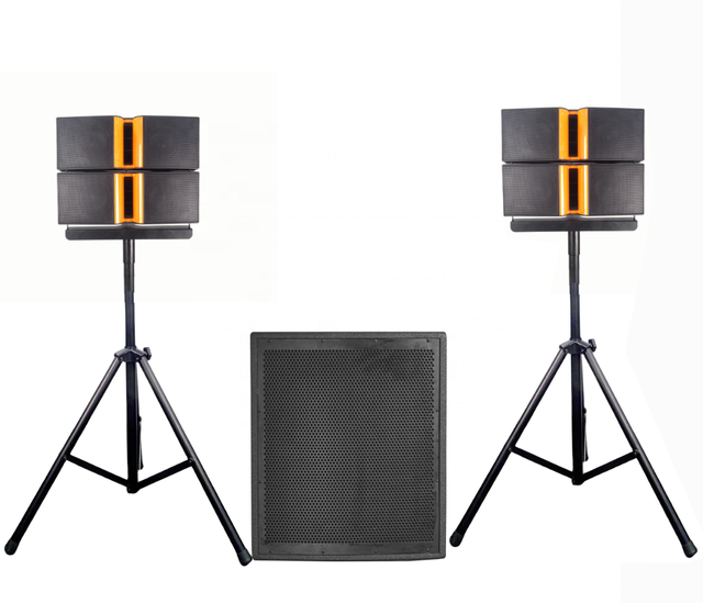 Double 6 Inch Active Speaker Line Array with DSP Powerful Subwoofer Professional Audio System for Outdoor Show & Live Event