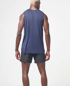 Direct d'usine vente en gros fitness personnalisé blanc t-shirt ajusté pour hommes slim fitness vêtements de sport débardeur en coton respirant pour hommes - Product Image 4