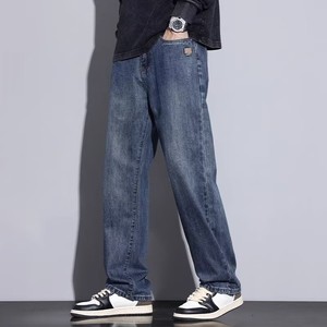Pantalones de Pierna Recta de Lona OEM para Hombre, Talla Grande, Transpirables, Ecológicos, de Peso Medio, Estilo Americano, Casuales, Otoño Invierno 2025 - Product Image 2