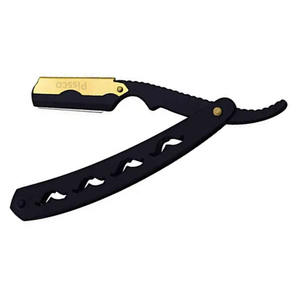 มีดโกนพับได้ สแตนเลสสตีล มีดโกนตัดผมสำหรับช่างตัดผม เปลี่ยนใบมีดได้ มีดโกนพับได้แบบกำหนดเอง มีดโกนตรงสแตนเลสสตีล - Product Image 6