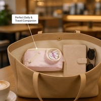 Trousse à crayons grande capacité avec badge personnalisé pour filles