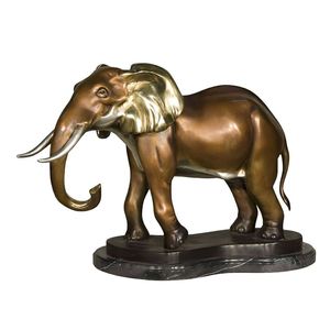 Decorative Metal <b>Elephant</b> Sculpture For Console <b>Table</b> Styling And Luxury Interior Decor Collection Piece - Product Image 6