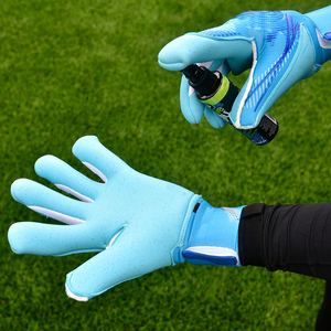 Football Goalkeeper Gloves Full Finger Latex Material Non Slip Breathable Adjustable Wrist <b>Strap</b> Unisex Sports Powerful Catch - Product Image 5