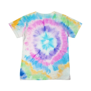 T-shirt personnalisé tie-dye en spirale 100% coton, coupe oversize, streetwear décontracté unisexe, tee-shirt d'été, vente en gros - Product Image 1