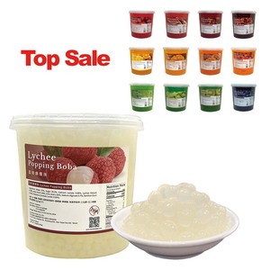 Perlas de Boba de Fresa 3.4kg en Botella, Topping para Té de Burbujas de Taiwán, Certificación Halal y HACCP para Cafeterías y Venta al por Mayor - Product Image 6