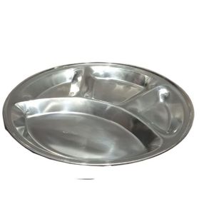 Juego de cubiertos de acero inoxidable, bandeja de comida thali, thali, STL, Reino Unido - Product Image 1