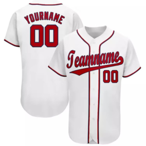 Custom Baseball Jersey Men's Short Sleeve Gradient Blue Navy Sublimated Print Breathable <b>Polyester</b> Baseball Collar Button Front - Product Image 4