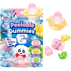 Cokoc, Caramelos de Goma 3D Mixtos con Frutas Peladas, 60g, Caramelos de Frutas Masticables, Precio Competitivo, Venta al Por Mayor, Exportación - Product Image 2