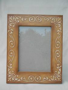 Cadre photo en bois de résine écologique de haute qualité, fait main en Inde, taille personnalisée, moderne, pour table, sérigraphié 1 couleur - Product Image 1