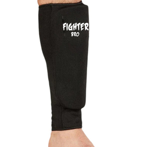 Protège-tibias de karaté élastiqués en coton, protections de tibias pour la boxe et les arts martiaux avec rembourrage EVA, prêts à l'emploi pour l'entraînement - Product Image 5