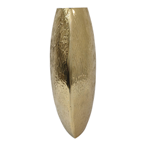 Ensemble de 3 vases tendance en acier inoxydable faits à la main, design Art Déco, finition dorée, vases décoratifs de table avec base antidérapante pour Pâques - Product Image 6