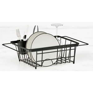 Étagère à vaisselle extensible en métal moderne multifonctionnelle pour évier de cuisine - Product Image 4
