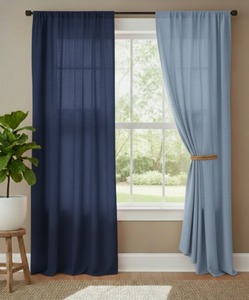 2 Panel Combo Indian Exporter Bohemian Design Multi Color Pure Cotton Fabric Rope High Shading <b>Bathroom</b> Office Hospital Cafe - Product Image 4