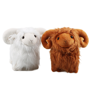 Greenmart OEM Peluche Mouton des Highlands Personnalisée en Laine Douce et Mignonne avec Doublure en Maille de Polyester Cadeaux Amusants Vente en Gros Direct Usine - Product Image 1