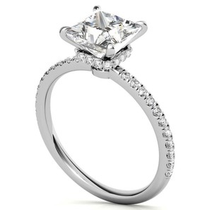 Moissanite Princess Cut <b>Ring</b> 925 Sterling <b>Silver</b> Engagement Wedding <b>Solitaire</b> Promise <b>Ring</b> Fine Jewelry Women Party - Product Image 4