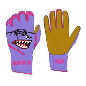 Gants de frappe NOFA Purple en Spandex et Nylon, tricotés, élégants, à enfiler, ambidextres, pour l'entraînement, unisexe adulte - Product Image 1