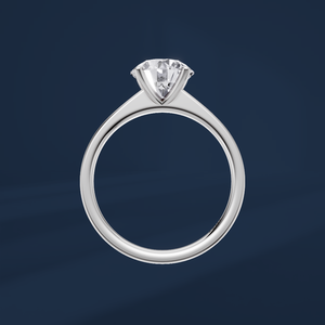 Anillo de Platino con Diamante Redondo de Laboratorio de 2.00ct, Diseño Elegante con Tiras Cruzadas, Anillo de Aniversario, Precio de Fábrica DIFF - Product Image 4