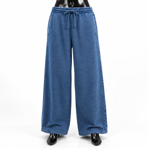 Nouveauté 2026 – Pantalon de survêtement délavé style streetwear américain de haute qualité – Coupe ample, respirant, anti-plis, avec dentelle et jambes larges - Product Image 1