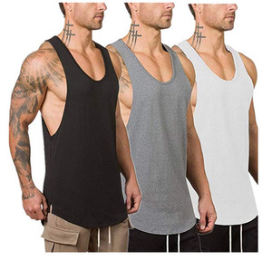 AMERICAN TRENCH CLOTHING <b>Singlet</b> Shirt <b>Running</b> Vest Custom Breathable Gym Seamless Basketball Jersey Knitted Men Tank Top - Product Image 2
