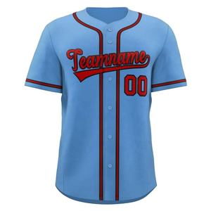 Camiseta de Béisbol OEM para Hombre, Camisas con Botones, Manga Corta, Estilo Hipster, Uniformes Deportivos Hip Hop, Camisetas de Béisbol Personalizadas - Product Image 2