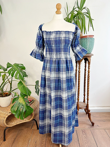 เดรสยาวผ้าฝ้ายแท้ พิมพ์ลายบล็อกอินเดีย สวมใส่สบายๆ ในฤดูร้อน สวยสง่า ใส่ได้ทุกวัน ระบายอากาศดี ปักลายสวยงาม ผ้าทอเนื้อดี - Product Image 6