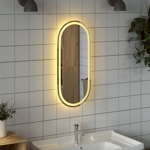 <b>Oval</b> LED <b>Bathroom</b> <b>Mirror</b> 31.5"x13.8" Rectangle Design - Product Image 3