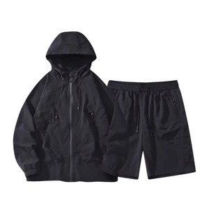 Custom-Made Stylish Green Hooded Zippered Jacket Long Sleeved Polyamide Fabric <b>Wind</b> <b>Breaker</b> Multiple Pockets for Summer Casual - Product Image 4