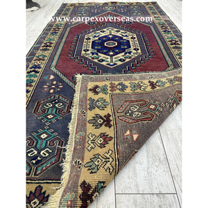 Trusted Supplier Antique-inspired Handmade Violet Wool <b>Carpet</b> Fast Shipping for Home Living Area Cushioned and Non Slip - Product Image 1