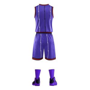 Ensemble de maillots de basket-ball personnalisés pour hommes, uniformes d'équipe pour les jeunes, vêtements de sport pour le basket-ball, uniforme bleu et or - Product Image 4