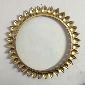 Luxury Modern Indian Craft <b>Metal</b> Handicraft Wall Decorative Mirror <b>Frame</b> for Home and Hotel Bathroom Decor - Product Image 5