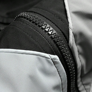 Trendy Custom Nylon Windbreaker <b>Jacket</b> OEM Private Label Men's <b>Jackets</b> Black Sporty <b>Racer</b> Windbreaker With Reflective Panel Bulk - Product Image 4