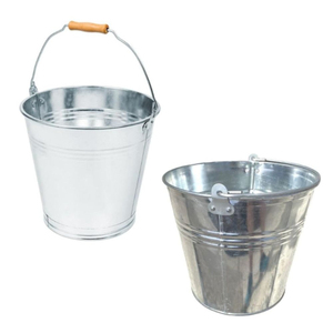 Wholesale Mini Galvanized Steel <b>Bucket</b> and <b>Tin</b> Pail with Handle Multi-functional Restaurant French Fries Snack Barrel & Party - Product Image 5