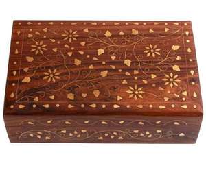 Chic Handcrafted Wooden Printed Jewelry <b>Box</b> Customized <b>Shelf</b> <b>Box</b> Jewelry Organizer for Luxury Gifting Vanity & Jewelry Display - Product Image 3