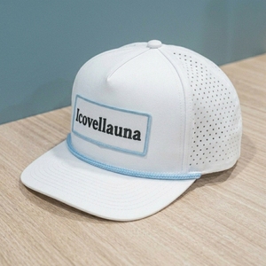 Casquette de golf personnalisée avec broderie tissée, fermeture réglable par cordon, OEM ODM, marque privée, faible MOQ - Product Image 2