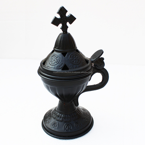Brûleur d'encens en métal de qualité supérieure, vente en gros, personnalisé, en laiton, style religieux classique, durable, écologique, encens indien, très demandé - Product Image 4
