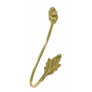 <b>Decorative</b> Brass Curtain Holdback Bow Design <b>Wall</b> Mounted Drapery Tieback for Living Room Bedroom for Home Hotel Restaurant - Product Image 2
