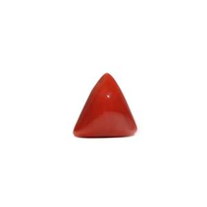 Oval Cut Synthetic Red Coral Loose Gemstone 7.2 Carat 4x6mm for Fine Jewelry - Product Image 1