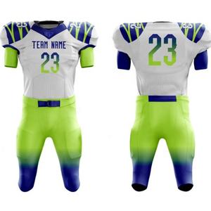 Maillot de football américain d'été respirant à manches courtes, uniforme de football de haute qualité sublimé évacuant l'humidité - Product Image 4