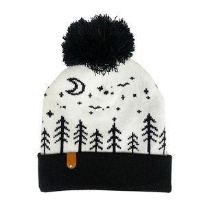Bonnet décontracté confortable en acrylique jacquard de qualité supérieure / Nouveau style de bonnets personnalisés en acrylique jacquard avec toutes sortes de couleurs - Product Image 1