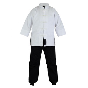 Uniforme de Kung Fu, Estilo Tang Chino Tradicional, Traje de Entrenamiento de Artes Marciales, Conjunto Informal de Tai Chi de Manga Corta y Cómodo - Product Image 2